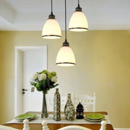 Lámpara colgante de metal integrada Rustic Lodge de 3 luces