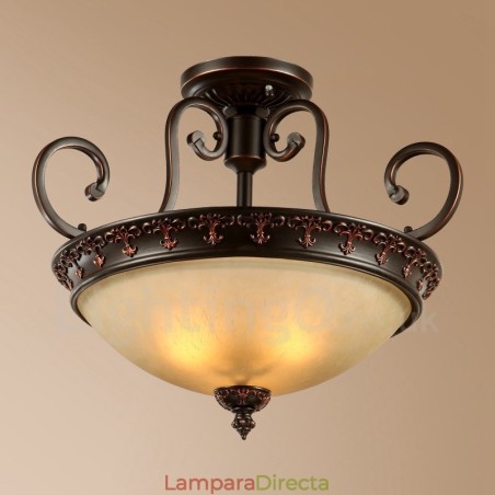 Lámpara empotrada de metal integrada Rustic Lodge de una sola luz Lámpara empotrada de metal integrada Rustic Lodge de una sola luz