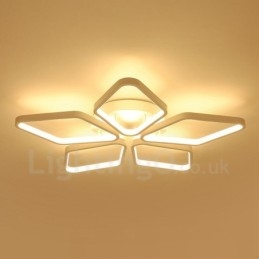 Lámpara empotrada de metal integrada contemporánea moderna de 5 luces