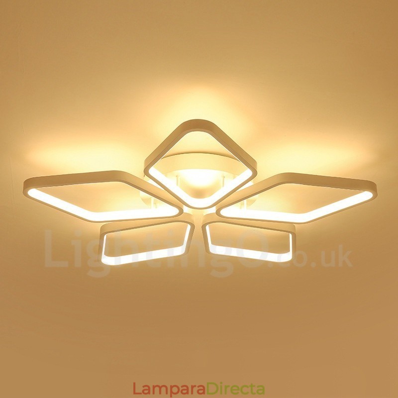 Lámpara empotrada de metal integrada contemporánea moderna de 5 luces