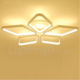 Lámpara empotrada de metal integrada contemporánea moderna de 5 luces