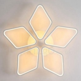 Lámpara empotrada de metal integrada contemporánea moderna de 5 luces