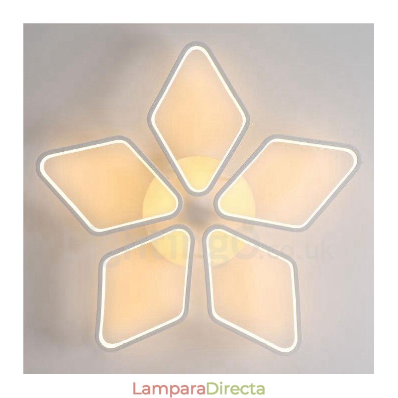 Lámpara empotrada de metal integrada contemporánea moderna de 5 luces