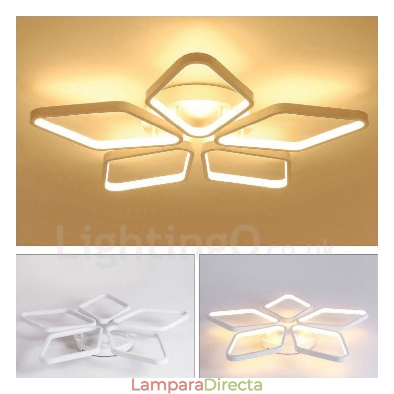 Lámpara empotrada de metal integrada contemporánea moderna de 5 luces