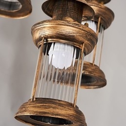 Lámpara colgante de metal estilo retro mini de estilo rústico Lodge