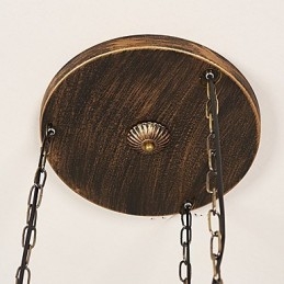 Lámpara colgante de metal estilo retro mini de estilo rústico Lodge