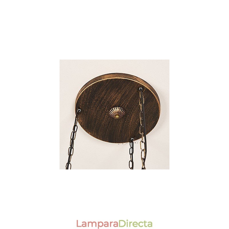 Lámpara colgante de metal estilo retro mini de estilo rústico Lodge