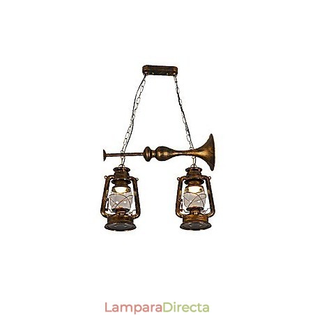 Lámpara colgante de metal estilo retro mini de estilo rústico Lodge Lámpara colgante de metal estilo retro mini de estilo rústico Lodge