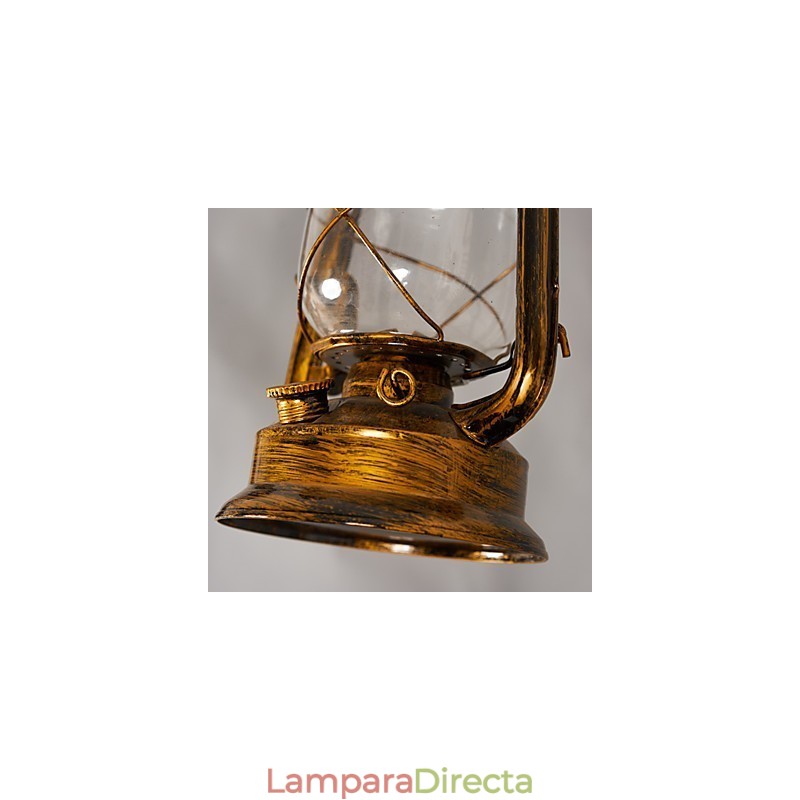 Lámpara colgante de metal estilo retro mini de estilo rústico Lodge