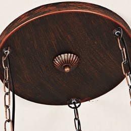 Lámpara colgante de metal estilo retro mini de estilo rústico Lodge
