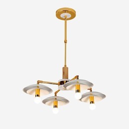 Lámpara de araña de 4 luces estilo mini, tradicional, clásica, moderna y contemporánea
