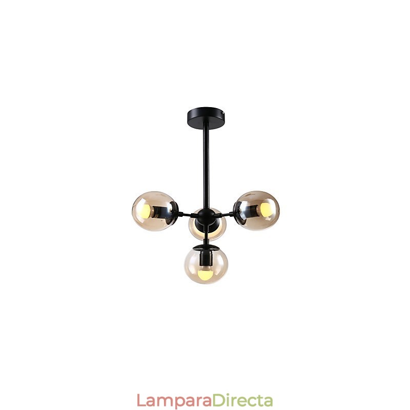 Lámpara de araña de metal con pintura retro clásica tradicional para diseñadores.