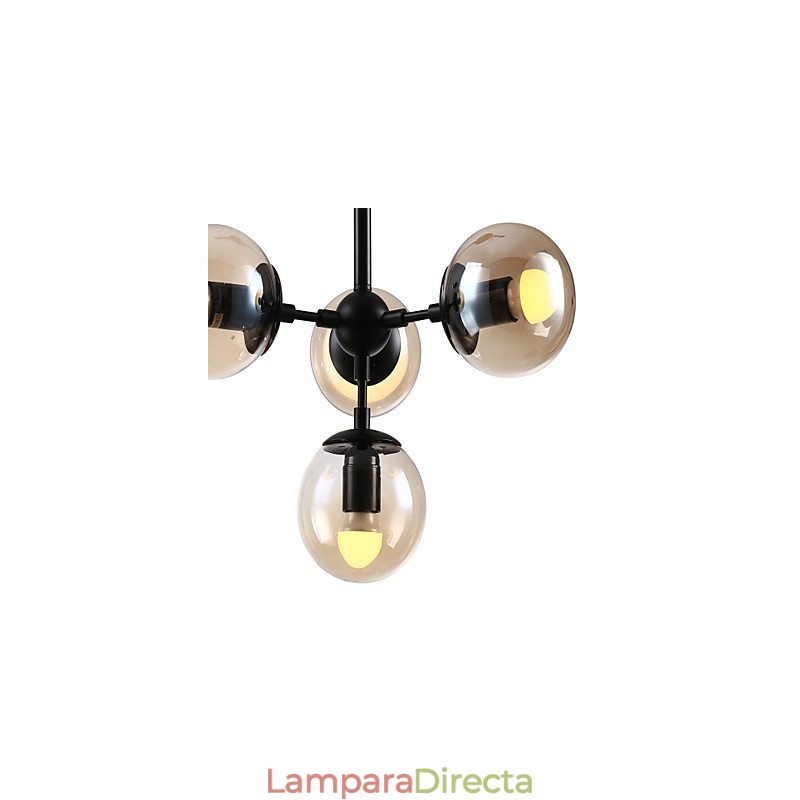 Lámpara de araña de metal con pintura retro clásica tradicional para diseñadores.