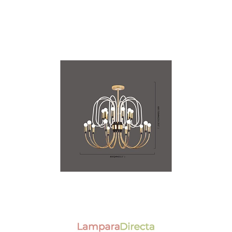 Lámpara de araña contemporánea moderna Lámpara de araña personalizada