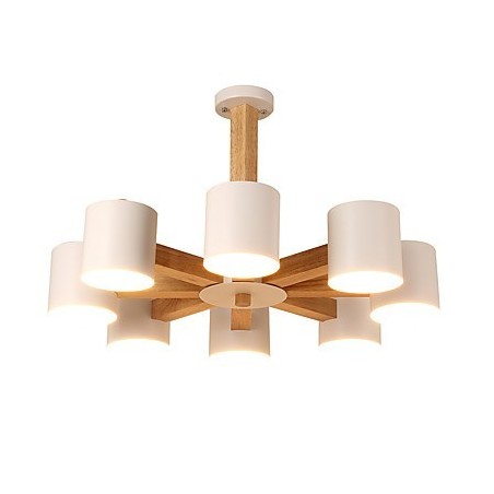 Lámpara de araña de 8 luces, moderna, contemporánea, tradicional, clásica, vintage, estilo campestre, de madera. Lámpara de araña de 8 luces, moderna, contemporánea, tradicional, clásica, vintage, estilo campestre, de madera.