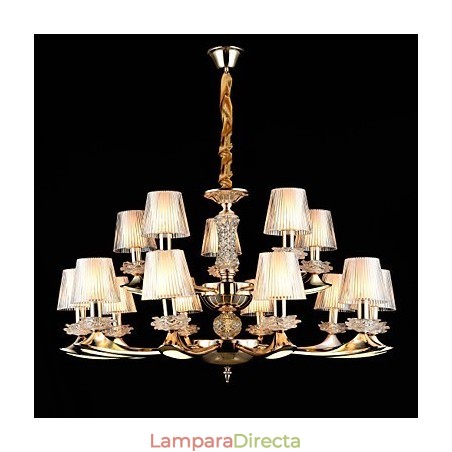 Lámpara colgante de aleación de zinc con cristal, estilo mini, de metal, para interiores y tiendas, 15 bombillas. Lámpara colgante de aleación de zinc con cristal, estilo mini, de metal, para interiores y tiendas, 15 bombillas.