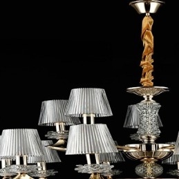Lámpara colgante de aleación de zinc con cristal, estilo mini, de metal, para interiores y tiendas, 15 bombillas.