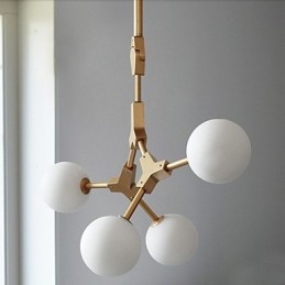 Lámpara colgante de bambú de madera estilo mini con pintura clásica tradicional