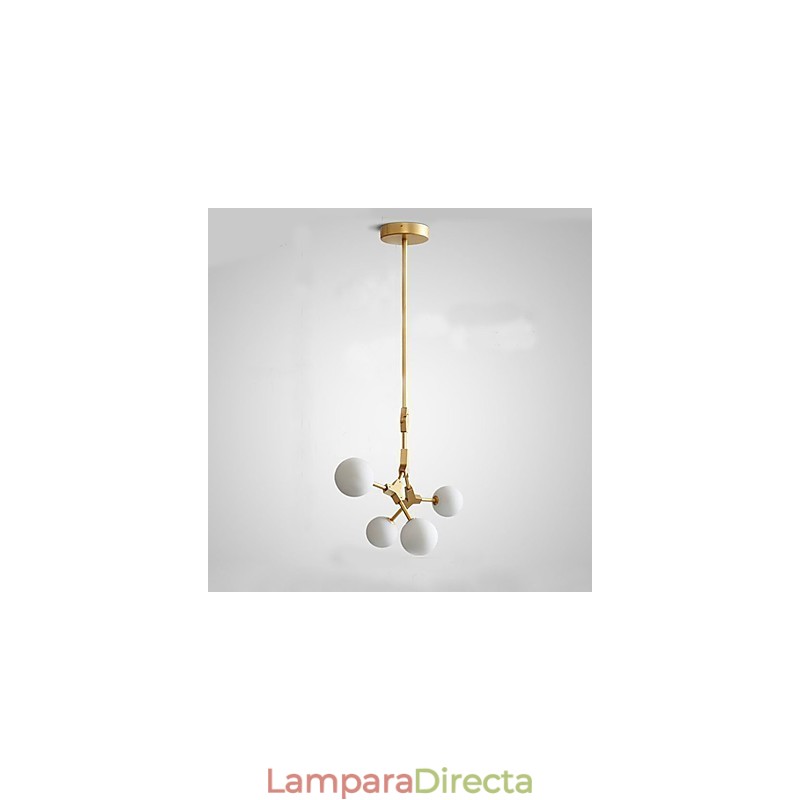 Lámpara colgante de bambú de madera estilo mini con pintura clásica tradicional
