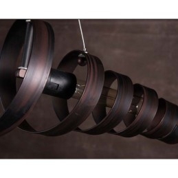 Lámpara de hierro retro moderna minimalista estilo industrial araña