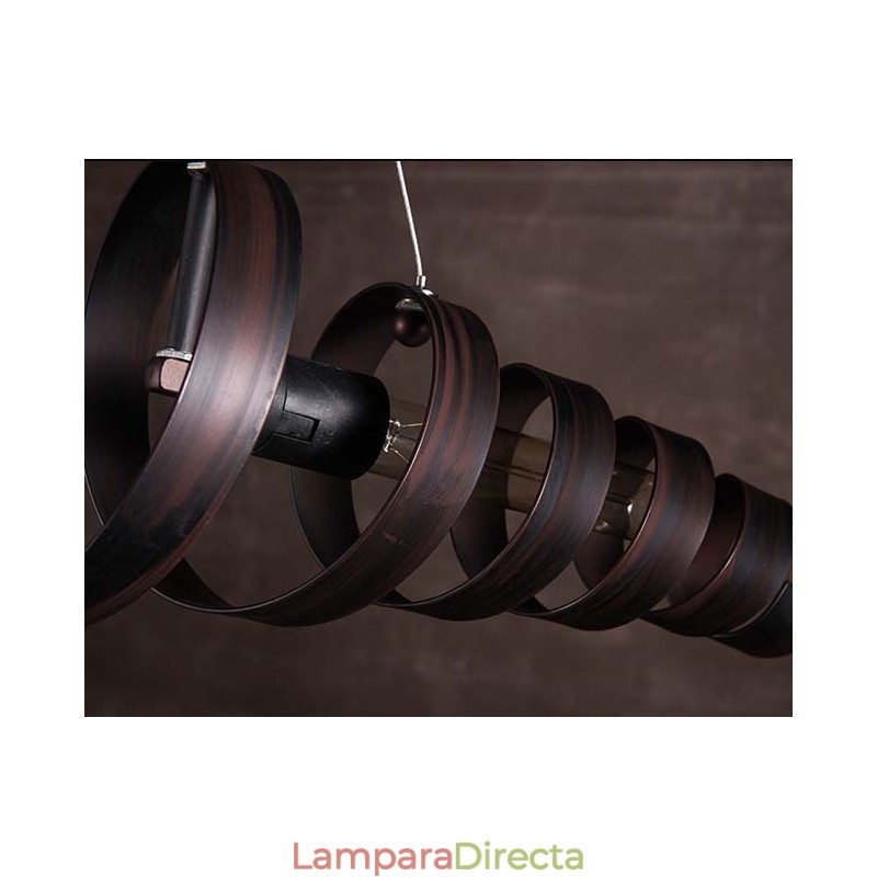 Lámpara de hierro retro moderna minimalista estilo industrial araña