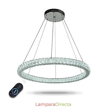 Lámpara colgante de techo con anillo regulable, moderna lámpara de araña para interiores con control remoto Lámpara colgante de techo con anillo regulable, moderna lámpara de araña para interiores con control remoto