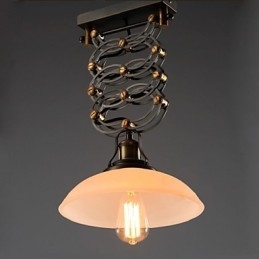 Lámpara colgante estilo loft estilo campestre americano, lámpara de tijera de hierro forjado, luces de decoración para tiendas.