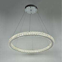 Lámpara colgante de techo con anillo regulable, moderna lámpara de araña para interiores con control remoto