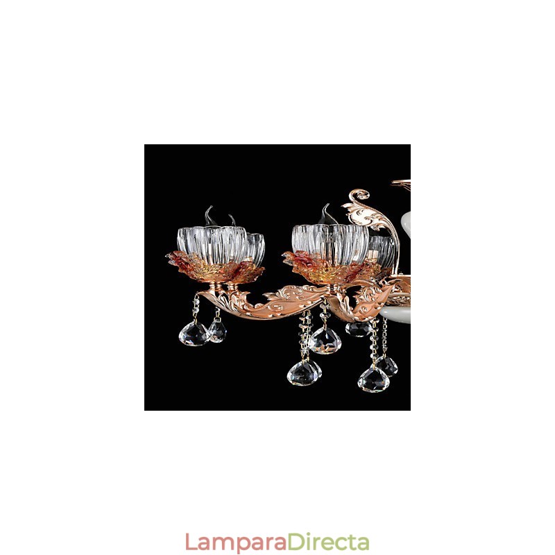 Lámpara colgante de metal estilo mini de cristal, moderna, contemporánea, tradicional, clásica, de aleación de zinc.
