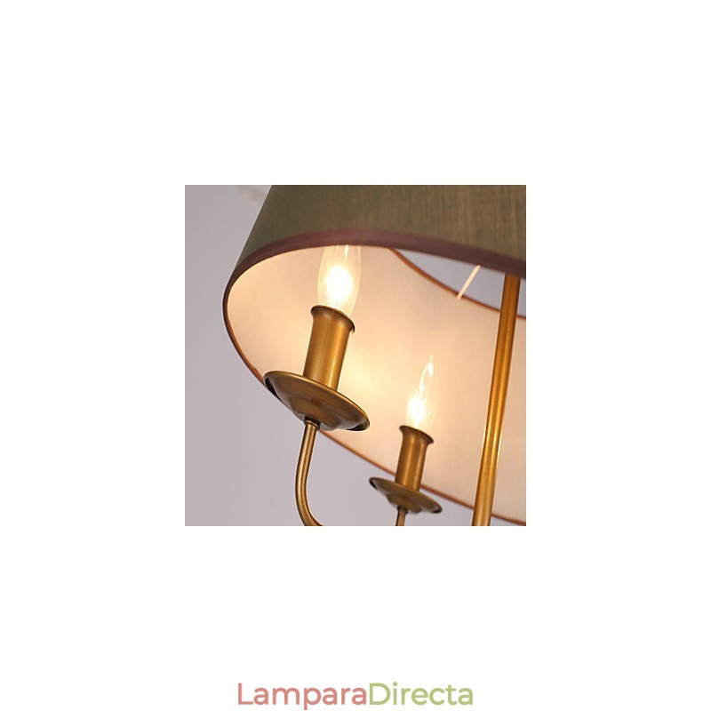 Lámpara de araña de 2 focos con diseño de cabaña rústica para diseñadores de interiores de metal.