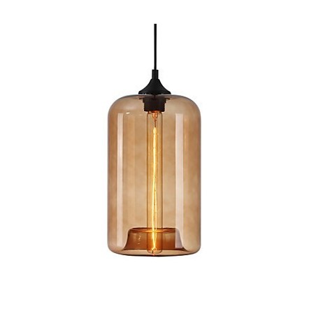 Lámpara colgante minimalista de hierro con diseño de botella, 1 luz Lámpara colgante minimalista de hierro con diseño de botella, 1 luz