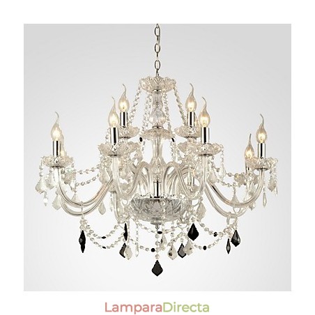 Lámpara de araña de cristal moderna y contemporánea con otras características Lámpara de araña de cristal moderna y contemporánea con otras características