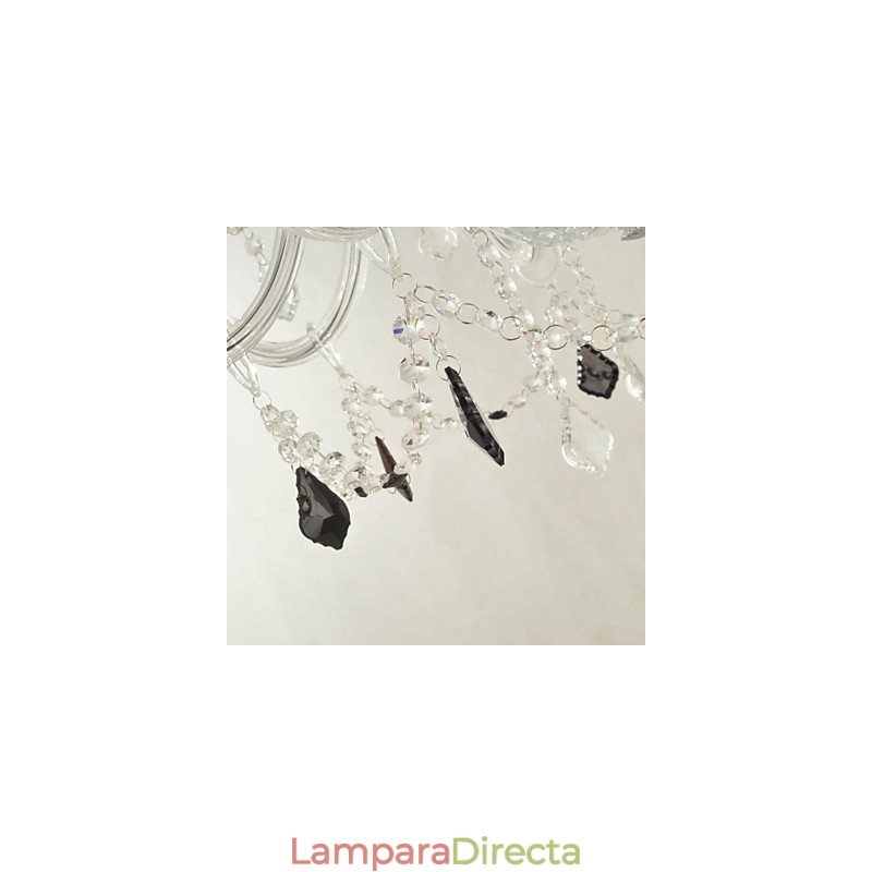 Lámpara de araña de cristal moderna y contemporánea con otras características