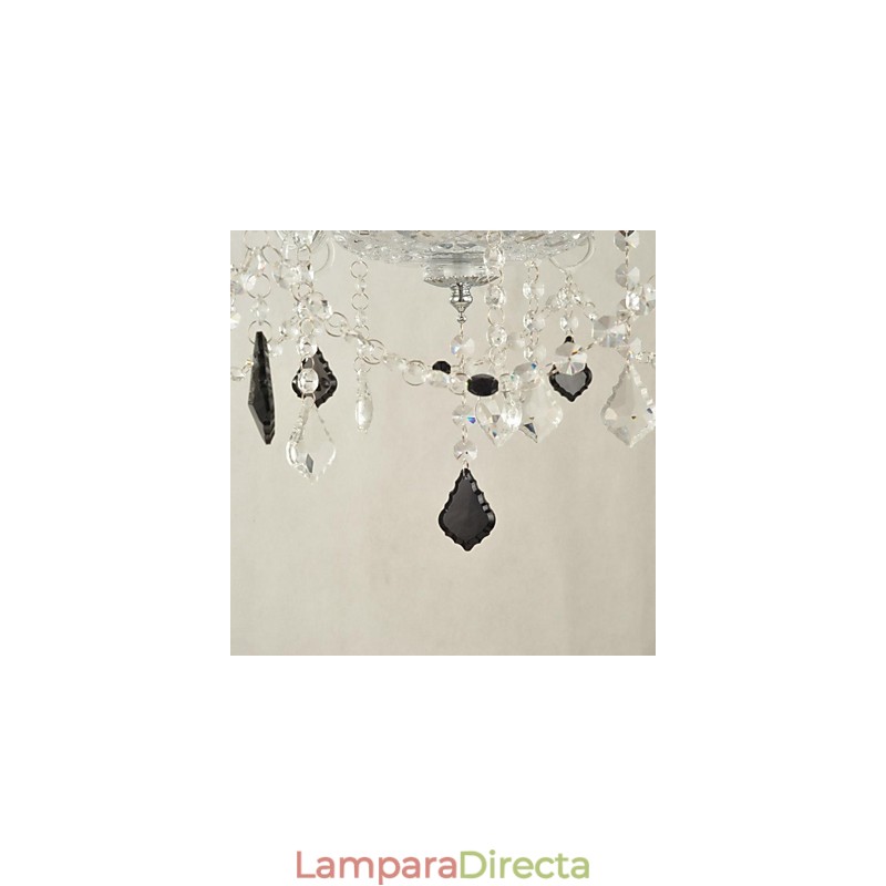Lámpara de araña de cristal moderna y contemporánea con otras características