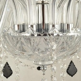 Lámpara de araña de cristal moderna y contemporánea con otras características