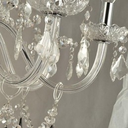 Lámpara de araña de cristal moderna y contemporánea con otras características