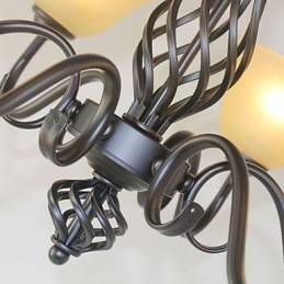 Lámpara de araña de metal, tradicional, clásica, rústica, estilo cabaña, vintage, retro, campestre, otros, para diseñadores de estilo mini.