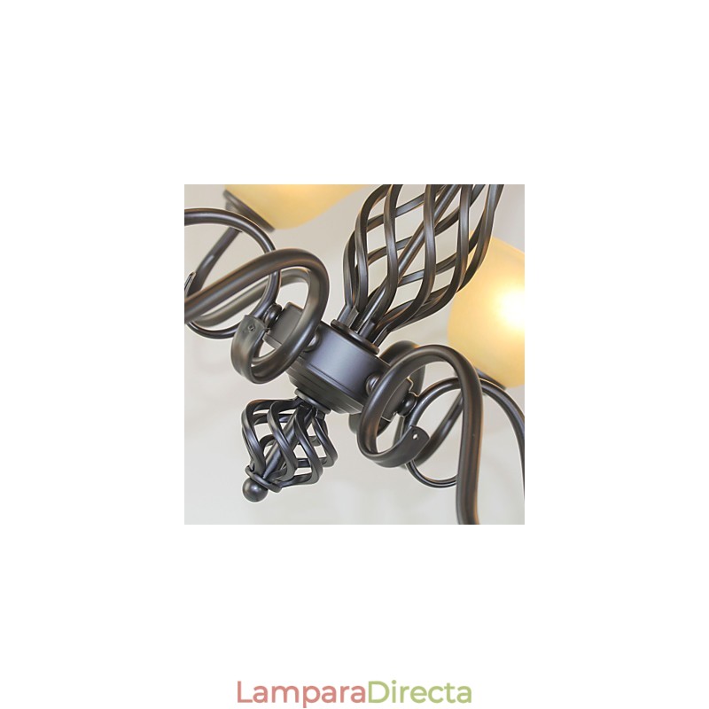 Lámpara de araña de metal, tradicional, clásica, rústica, estilo cabaña, vintage, retro, campestre, otros, para diseñadores de estilo mini.