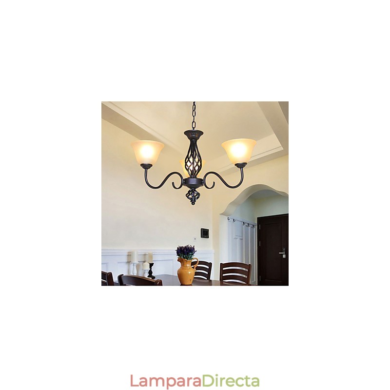Lámpara de araña de metal, tradicional, clásica, rústica, estilo cabaña, vintage, retro, campestre, otros, para diseñadores de estilo mini.