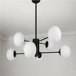 Lámpara de araña de metal estilo mini con pintura clásica tradicional contemporánea moderna