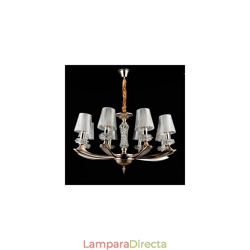 Lámpara colgante de metal estilo mini de cristal, moderna, contemporánea, tradicional, clásica, de aleación de zinc.