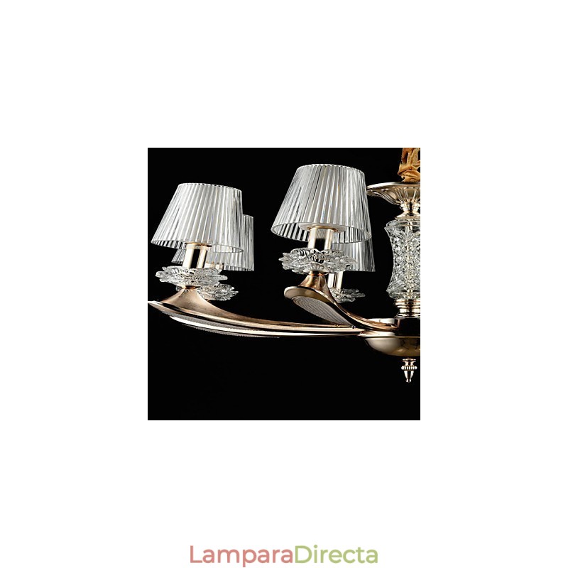 Lámpara colgante de metal estilo mini de cristal, moderna, contemporánea, tradicional, clásica, de aleación de zinc.