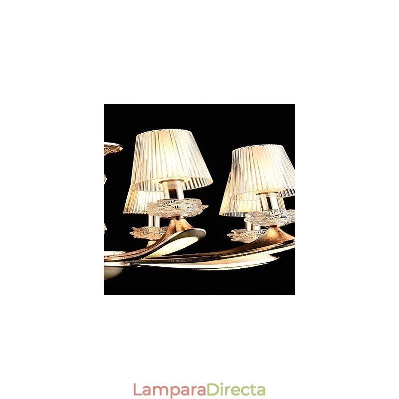 Lámpara colgante de metal estilo mini de cristal, moderna, contemporánea, tradicional, clásica, de aleación de zinc.