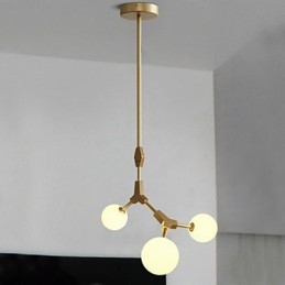Lámpara colgante de bambú de madera estilo mini con pintura clásica tradicional