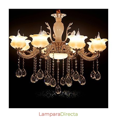 Lámpara colgante de cristal de jade Lámpara colgante de cristal de jade