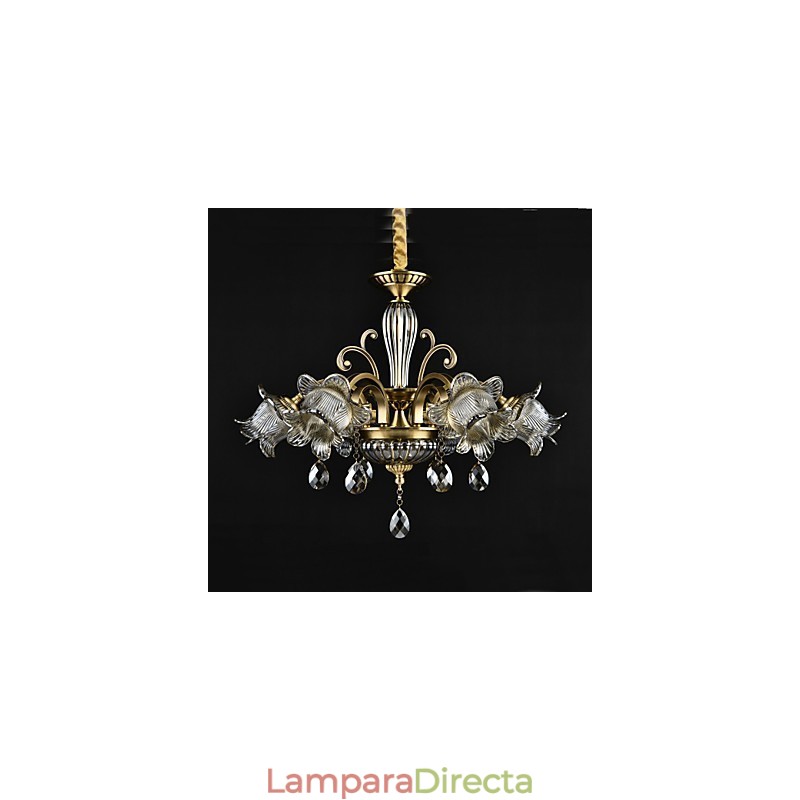 Lámpara de araña de 2 focos con diseño de cabaña rústica para diseñadores de interiores de metal.