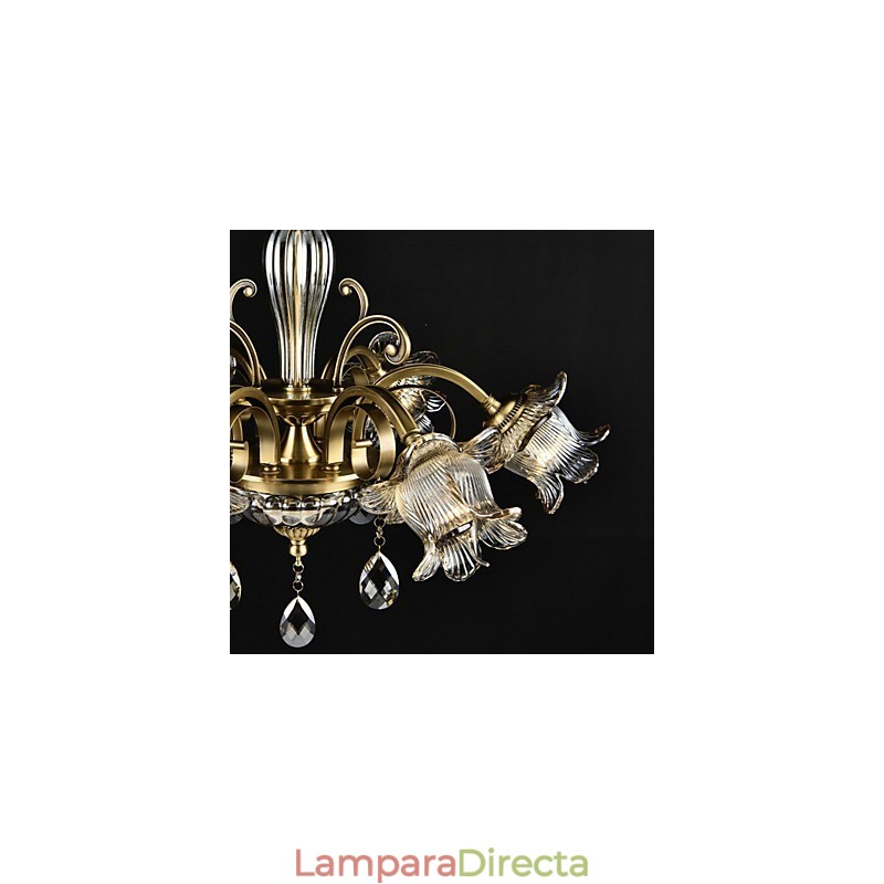 Lámpara de araña de 2 focos con diseño de cabaña rústica para diseñadores de interiores de metal.