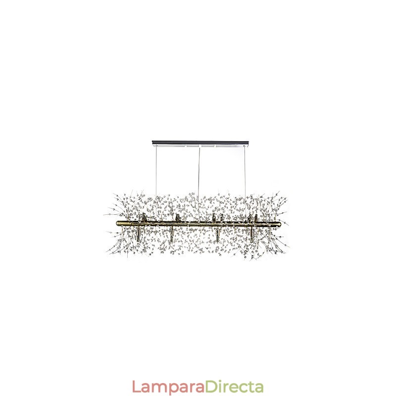 Característica tradicional clásica galvanizada para lámpara de araña de metal de cristal
