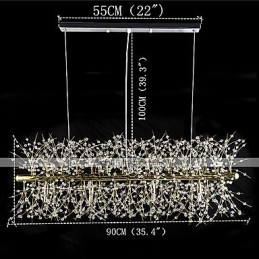 Característica tradicional clásica galvanizada para lámpara de araña de metal de cristal