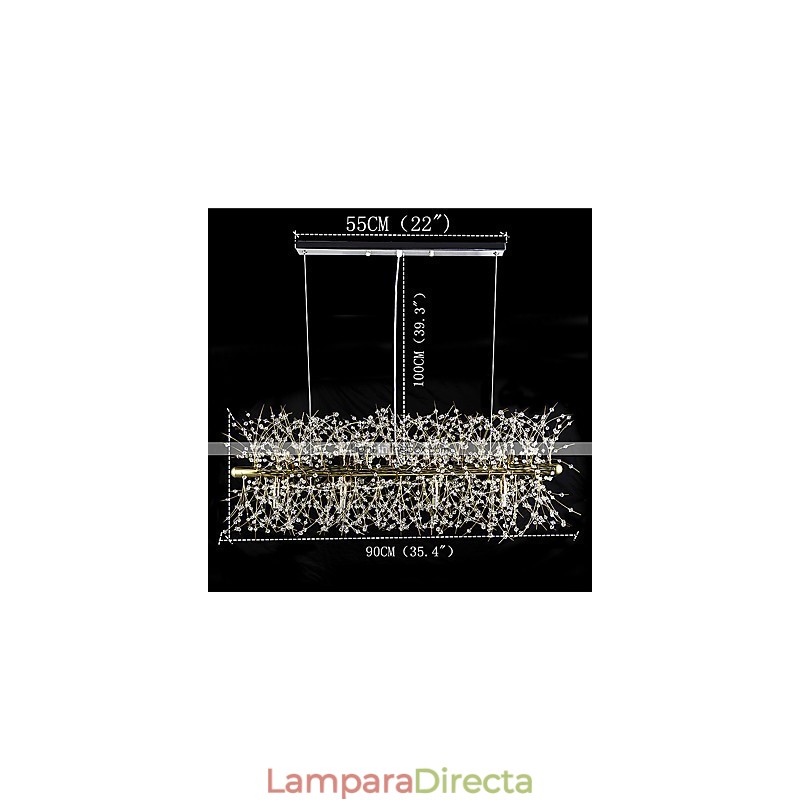 Característica tradicional clásica galvanizada para lámpara de araña de metal de cristal